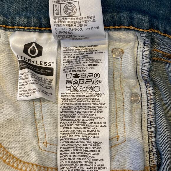 Levi’s Men’s 511 Denim Blue-Green Jeans Straight Leg Slim Fit Sz 33x32 - Picture 6 of 13